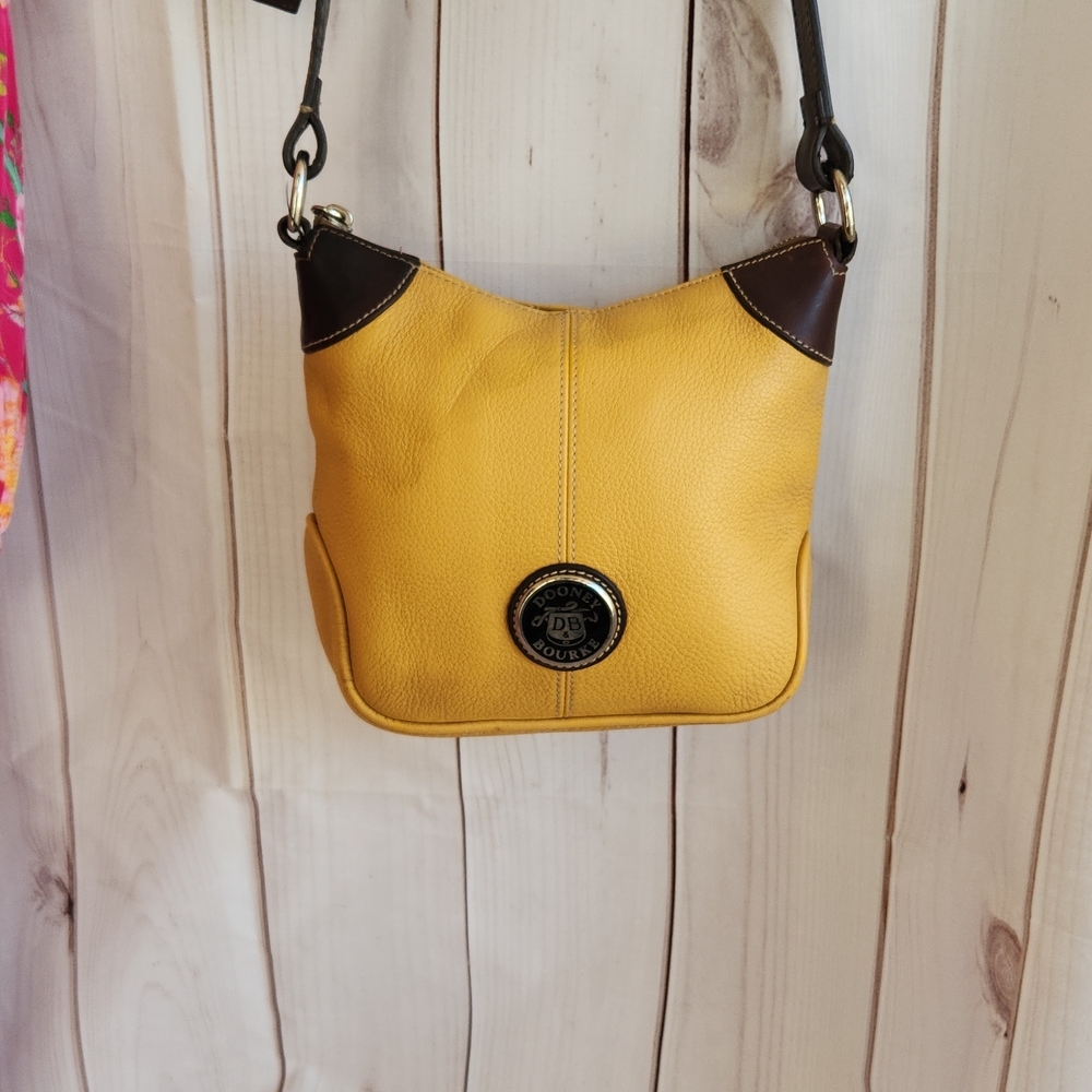 Yellow and Brown Women's Shoulder Bag - Picture 2 of 6